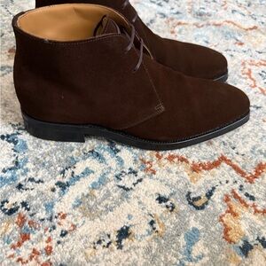 Ralph Lauren Purple Label Dark Brown Chukka Boots